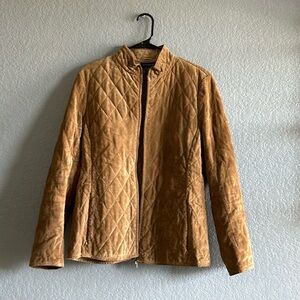 Ann Taylor Leather  Jacket women size  Large